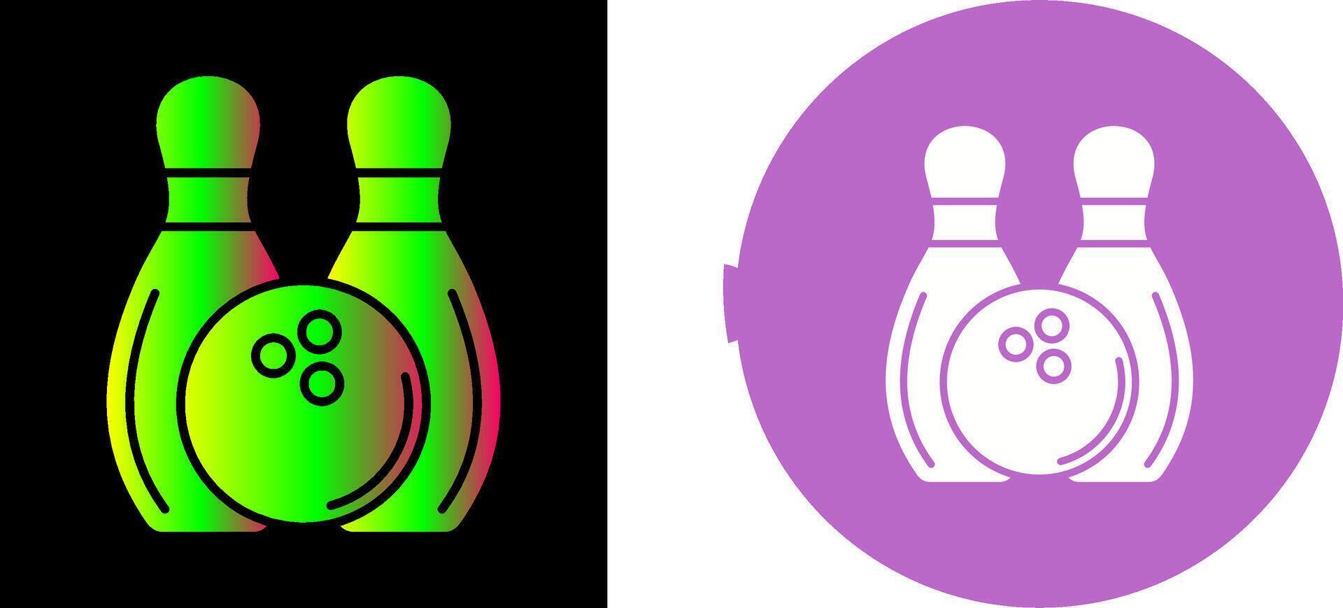 Bowling Icon Design vector