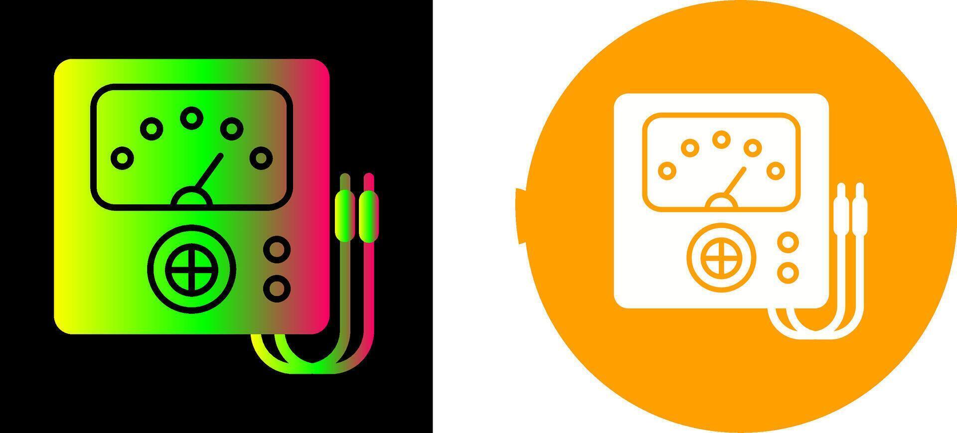 Voltmeter Icon Design vector