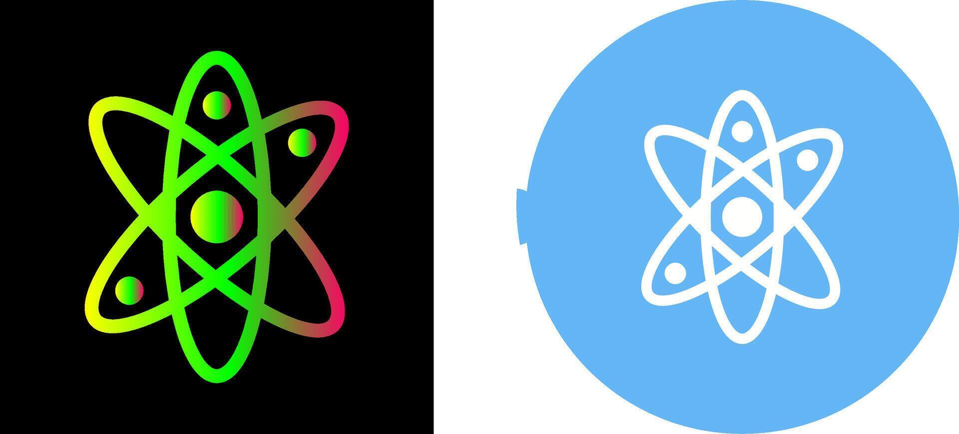 Atom Icon Design vector