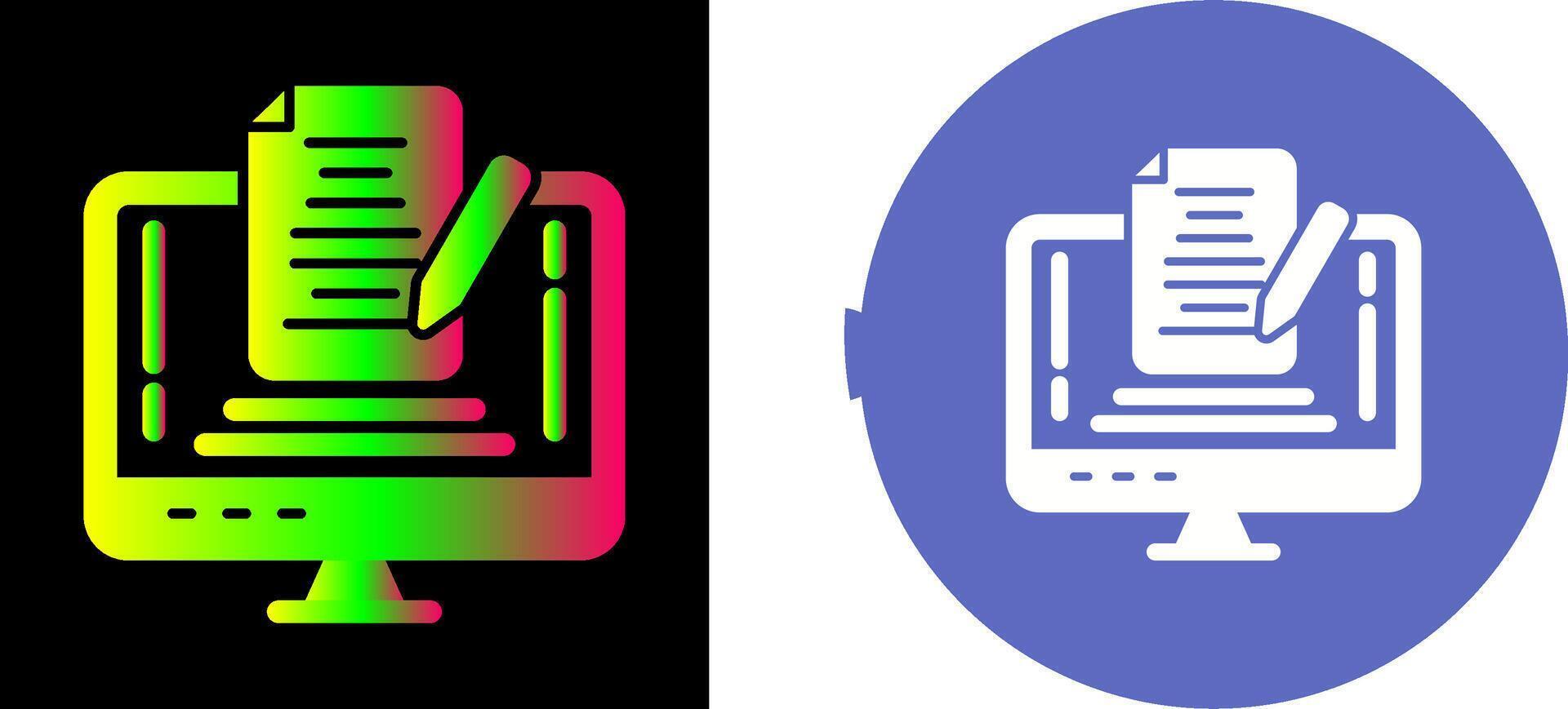 Note Icon Design vector