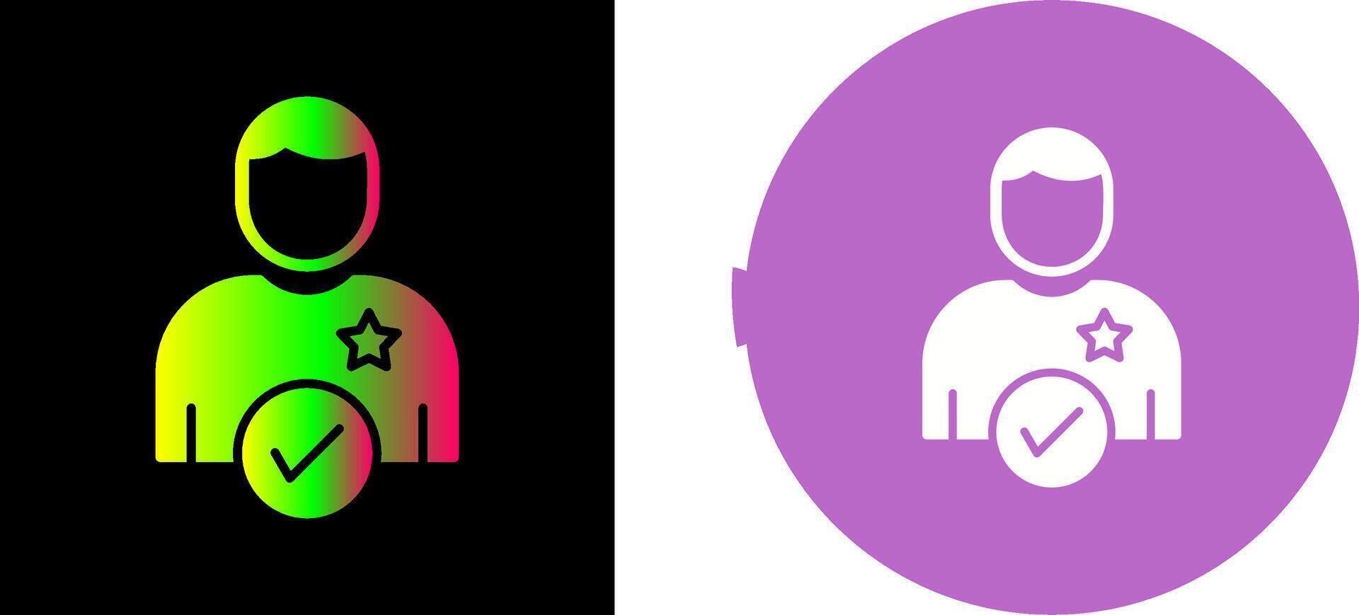 Candidate Icon Design vector