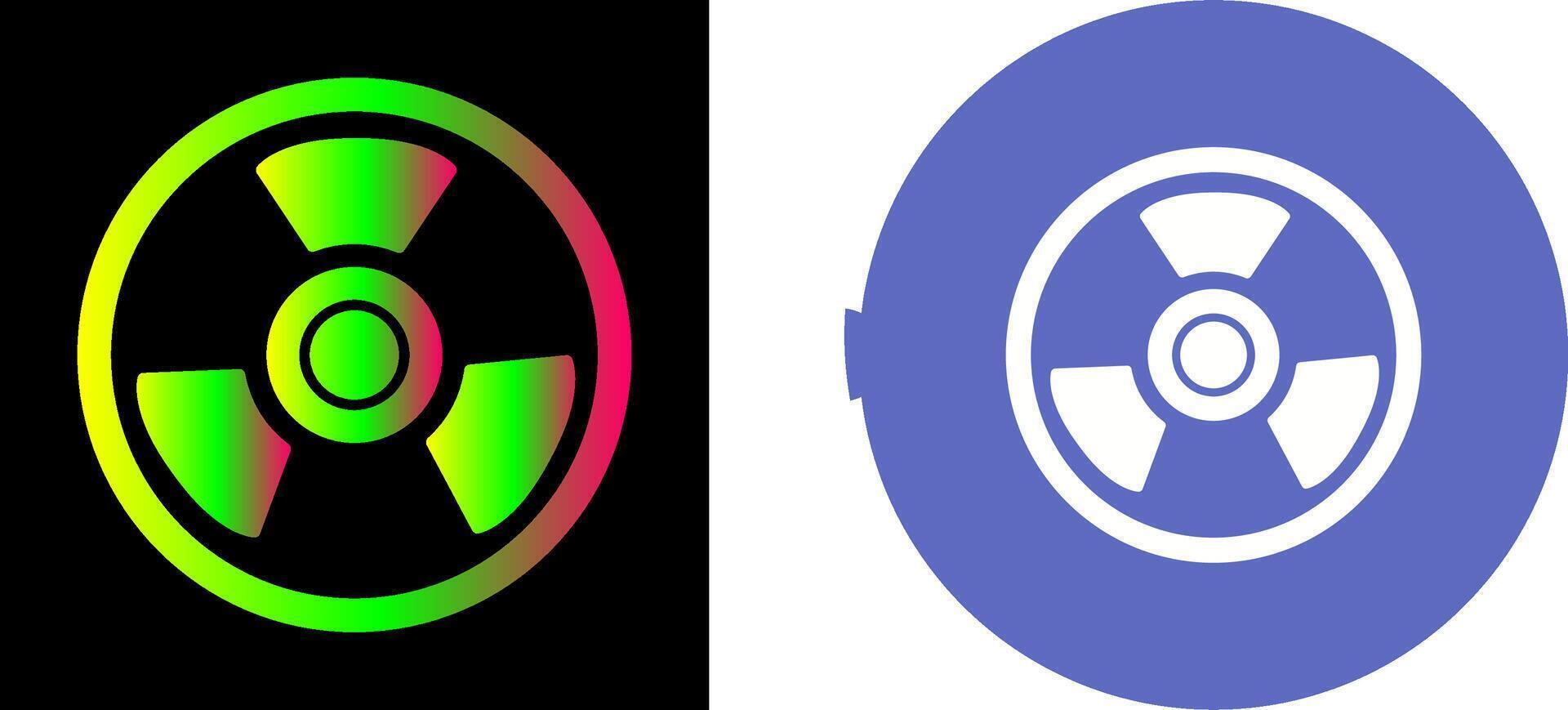 Nuclear Icon Design vector