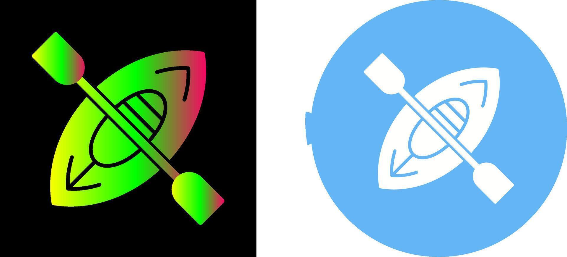 Kayak Icon Design vector