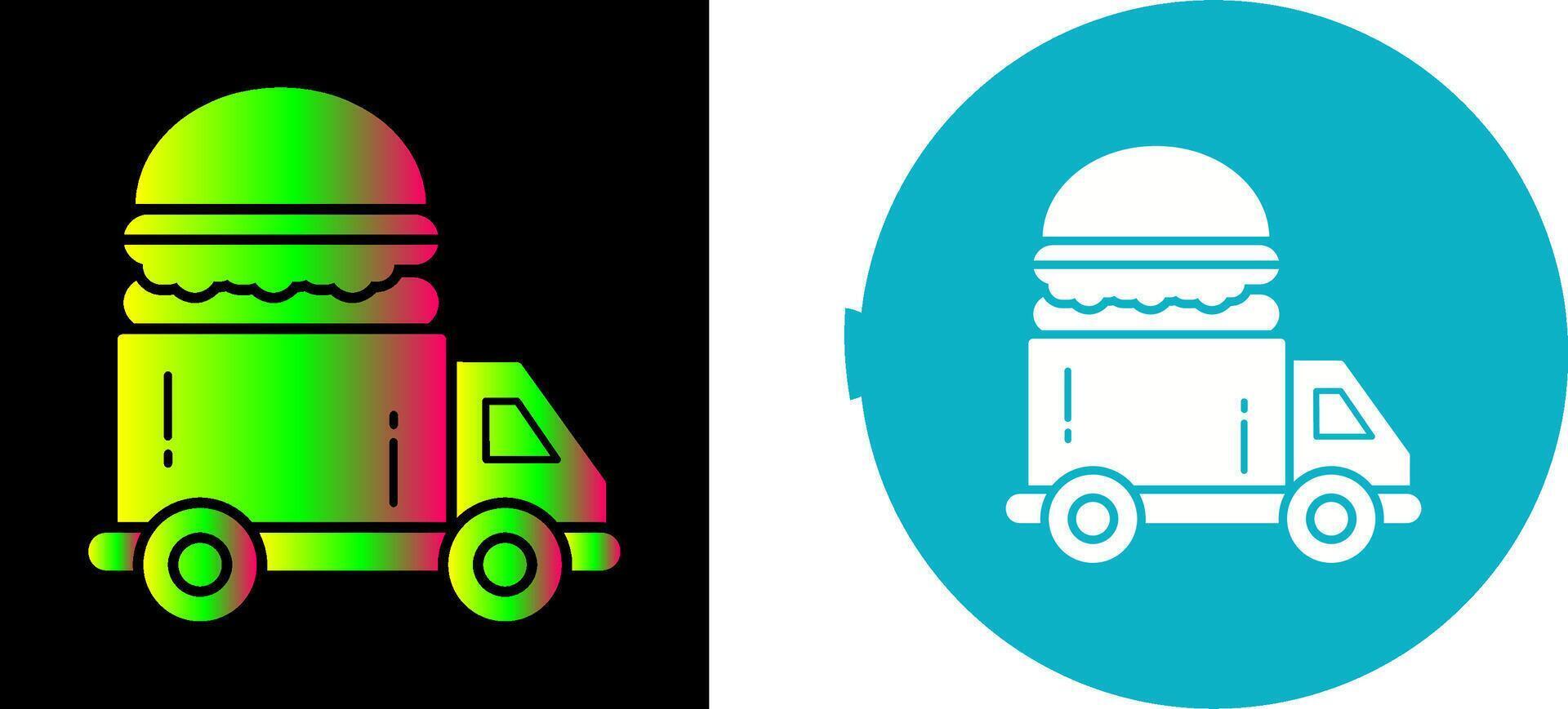 Fast Food Truck Icon Design vector