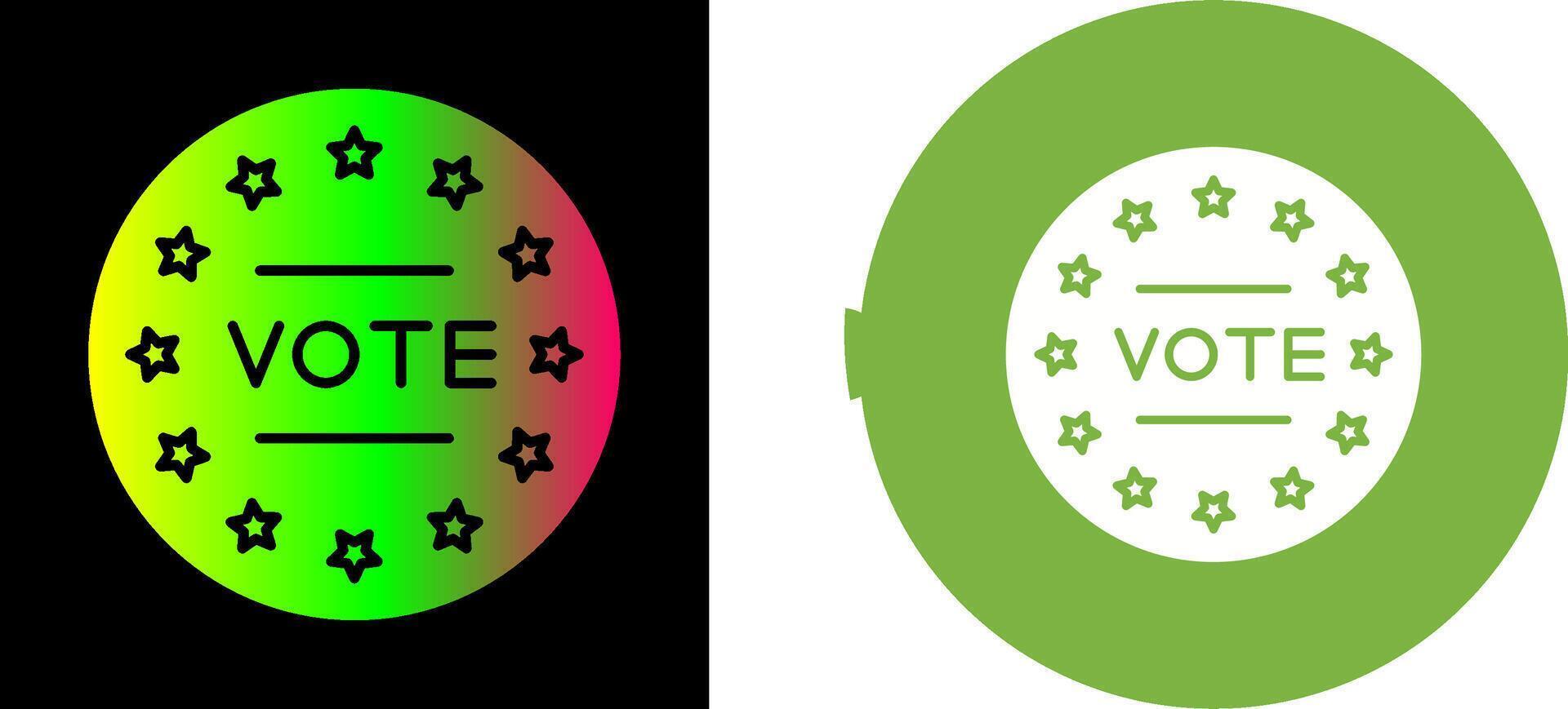 Vote Icon Design vector