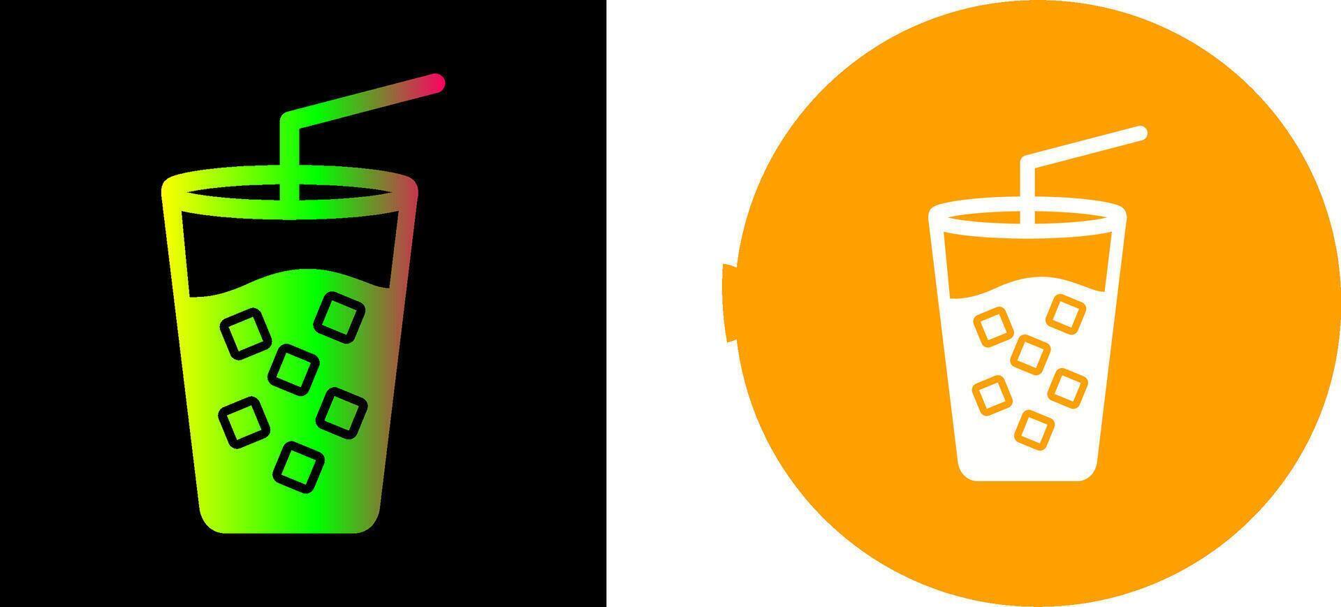 Cold Drink Icon Design vector