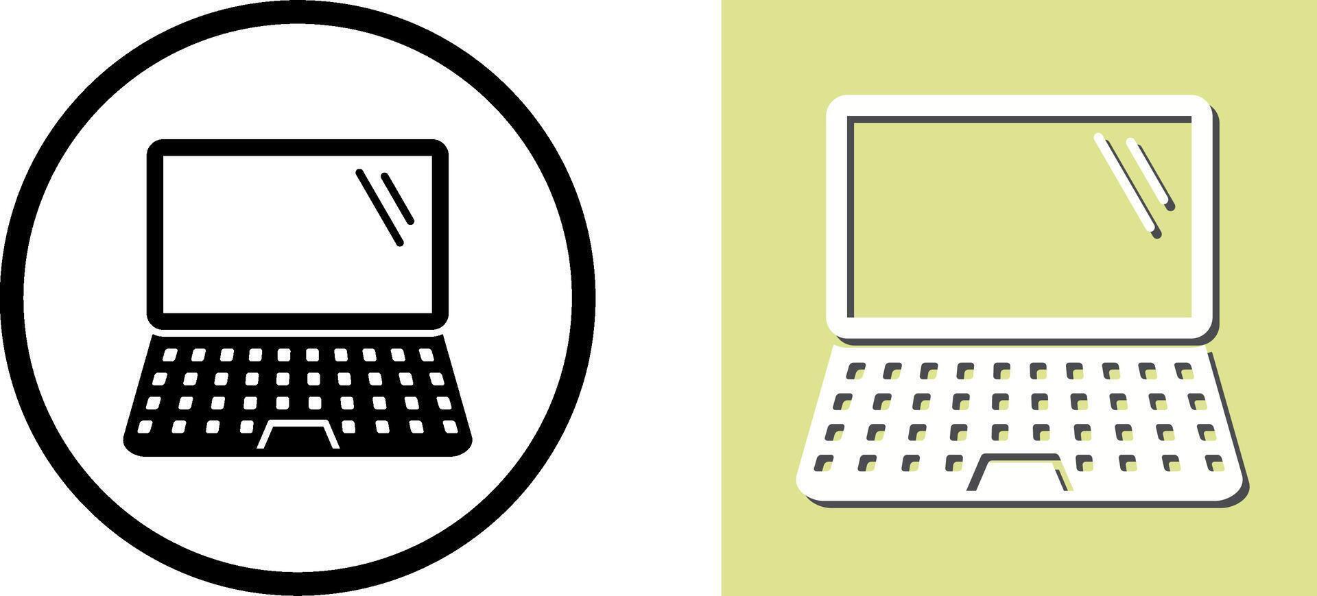 Laptop Icon Design vector