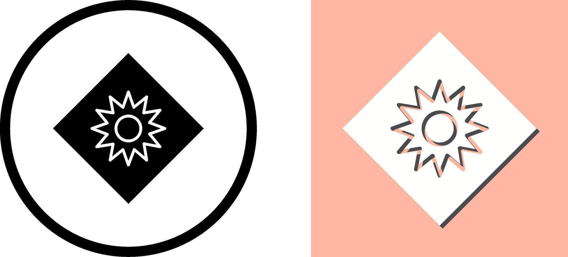 Optical Radiation Icon Design vector