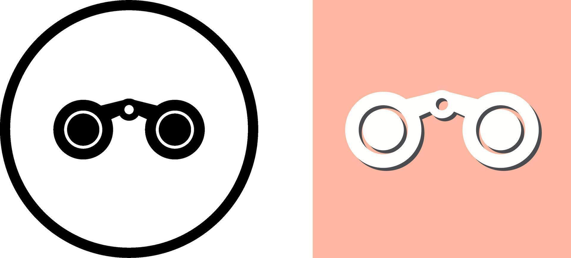 Binoculars Icon Design vector
