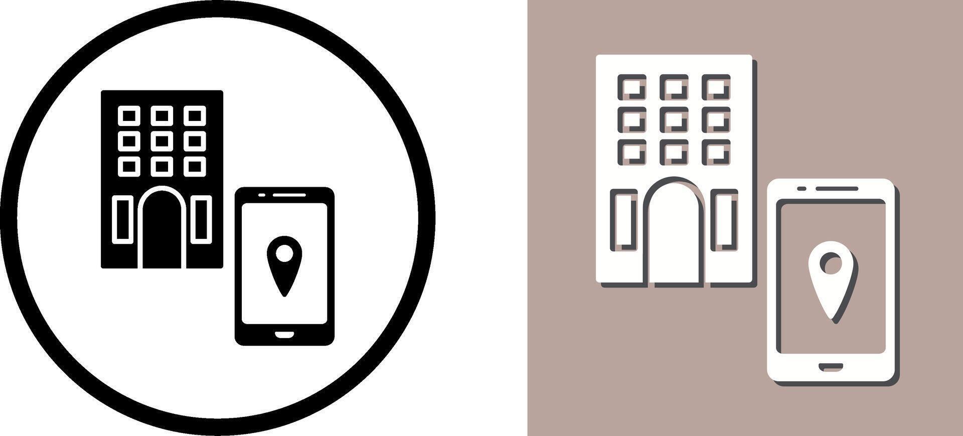 Find Hotel Icon Design vector