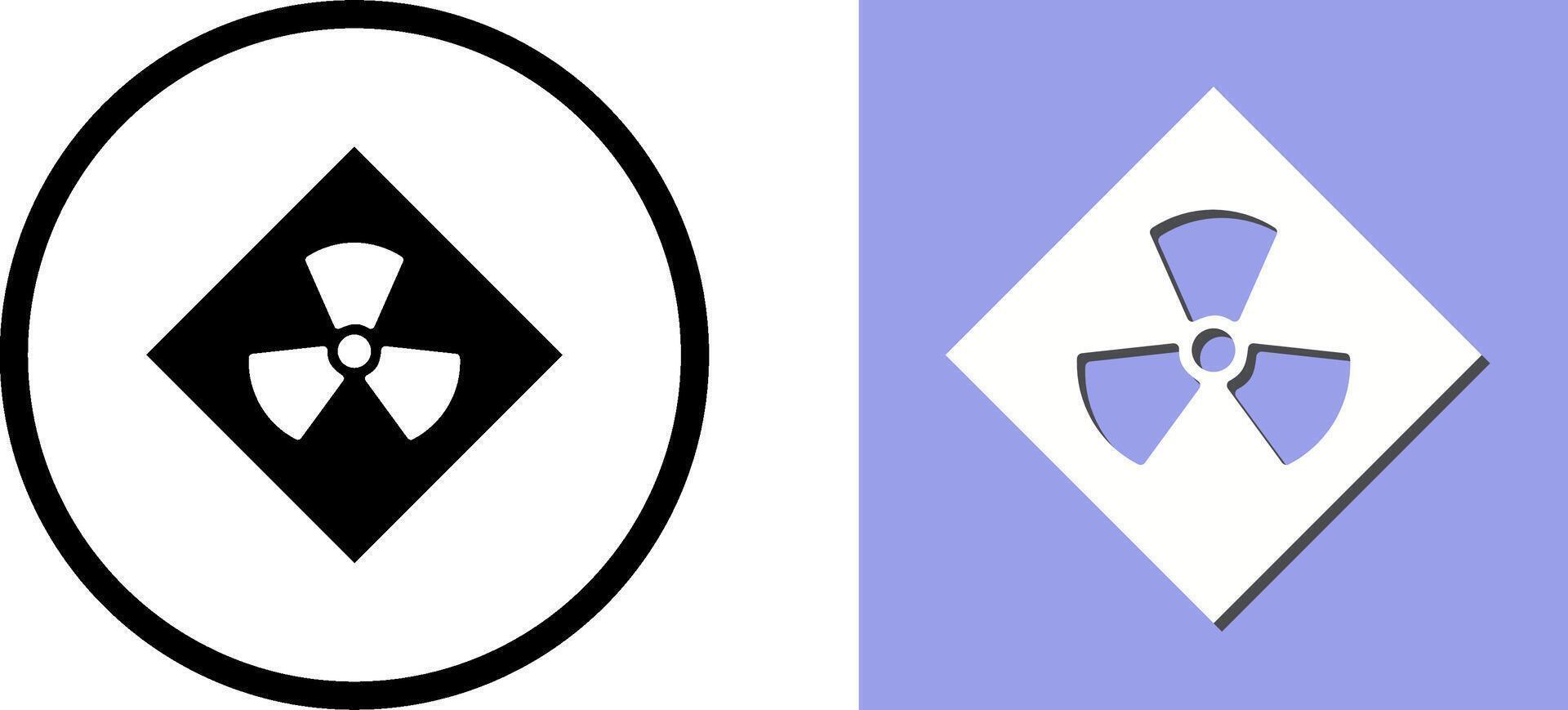 Radiation Icon Design vector