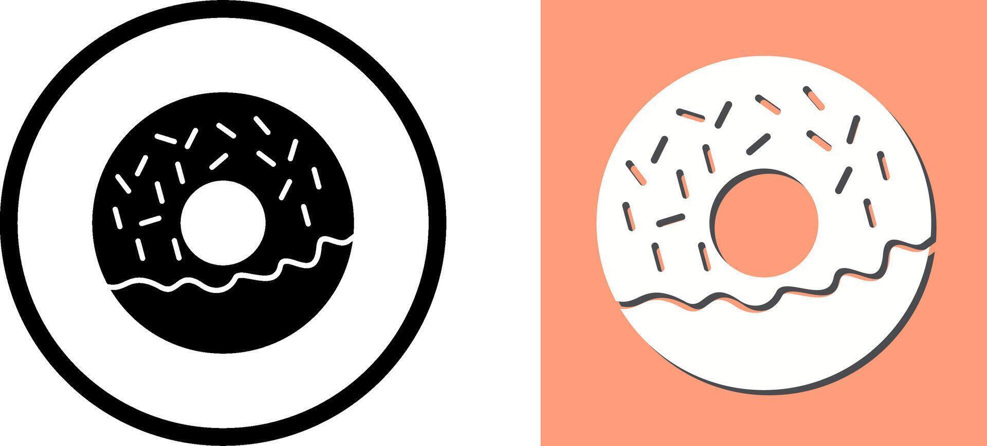 Doughnut Icon Design vector