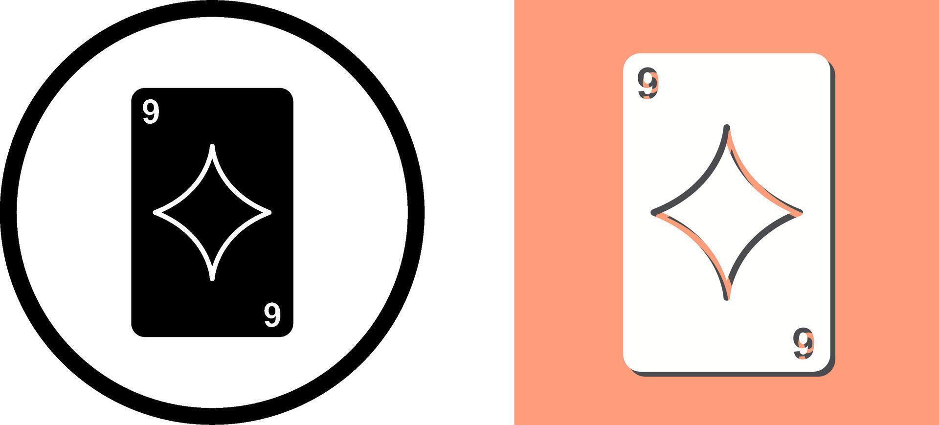 Diamonds Card Icon Design vector
