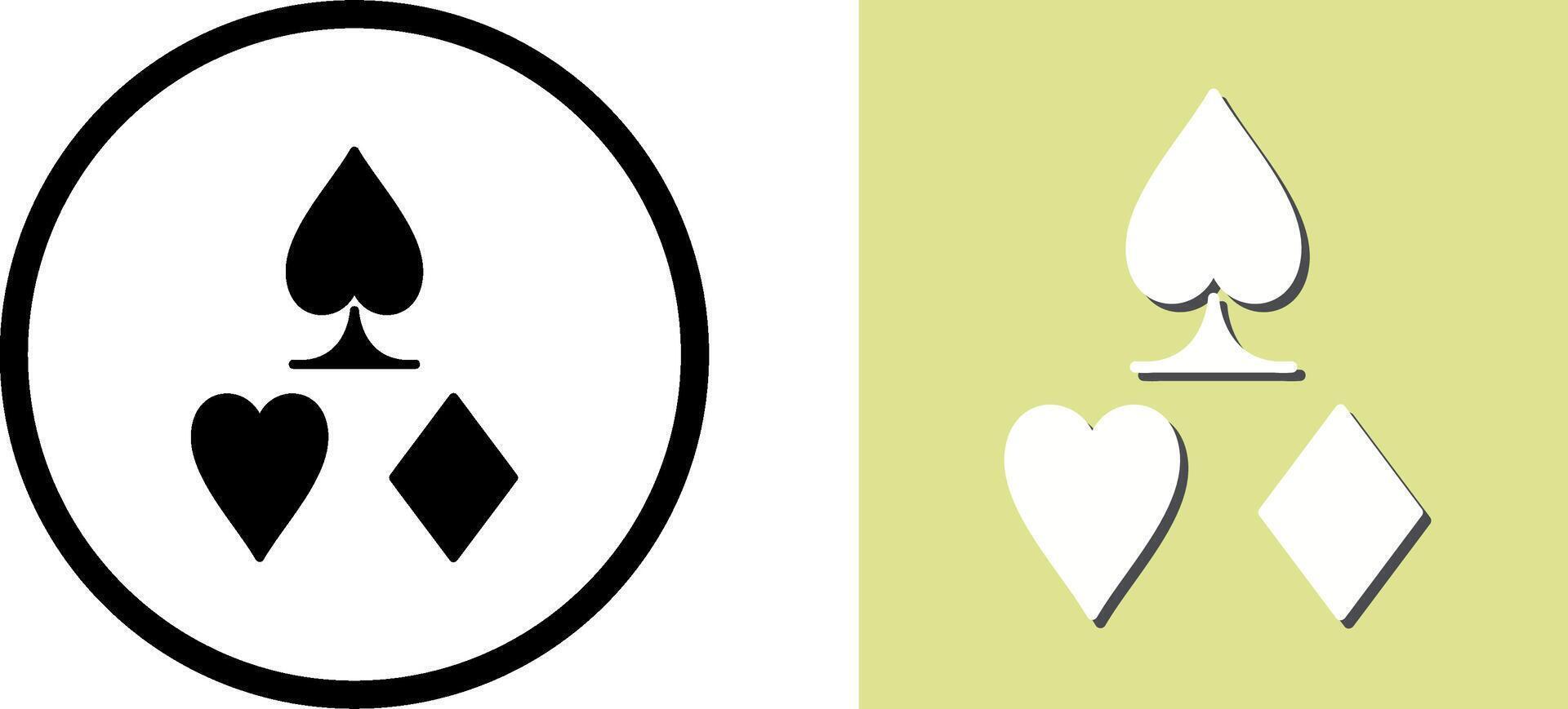 Card Suits Icon Design vector