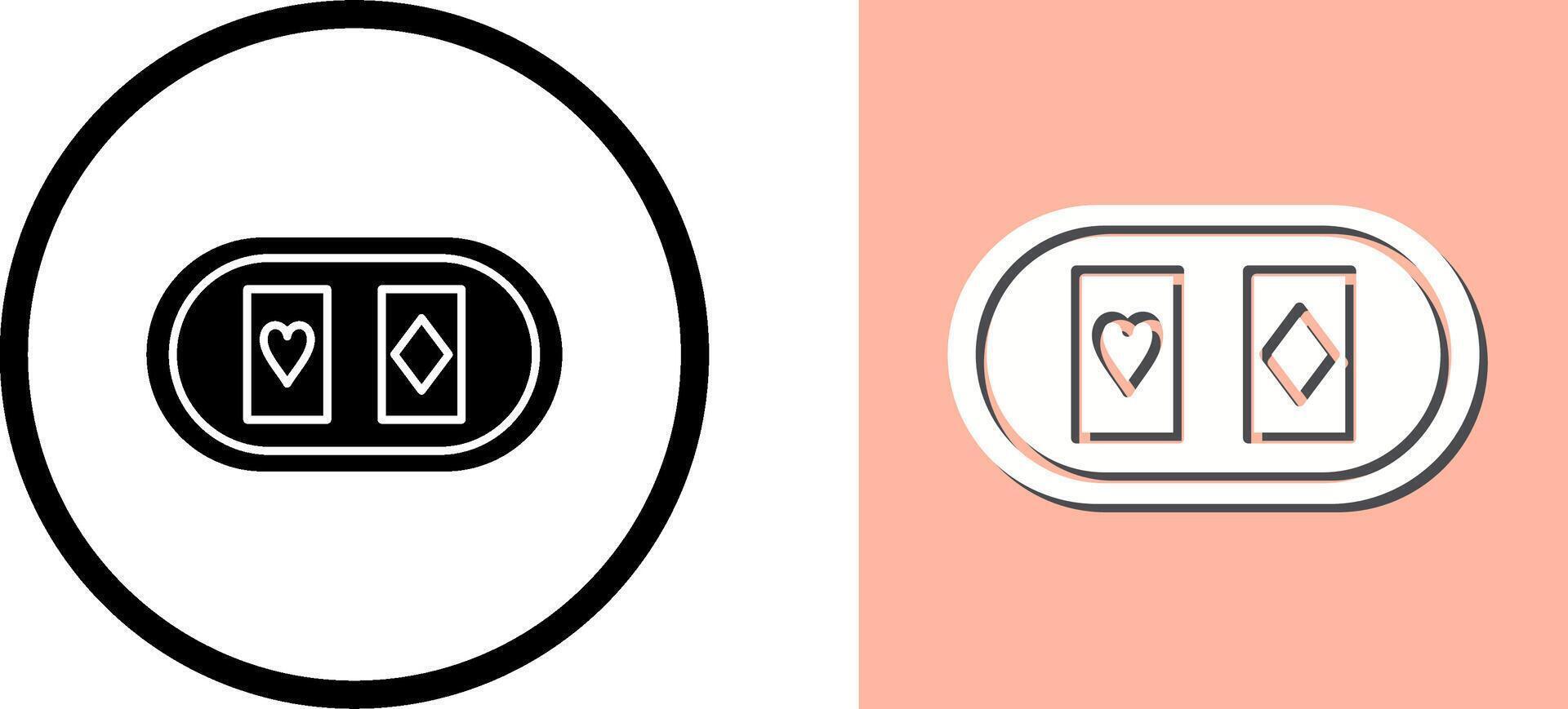 Cards Table Icon Design vector