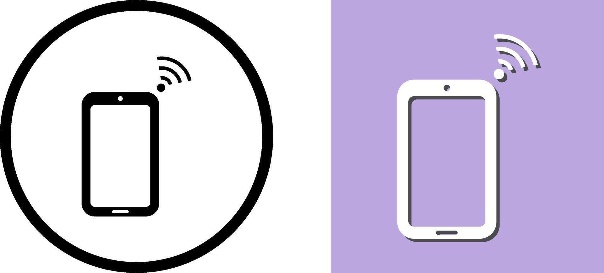 Unique Connected Device Icon Design vector