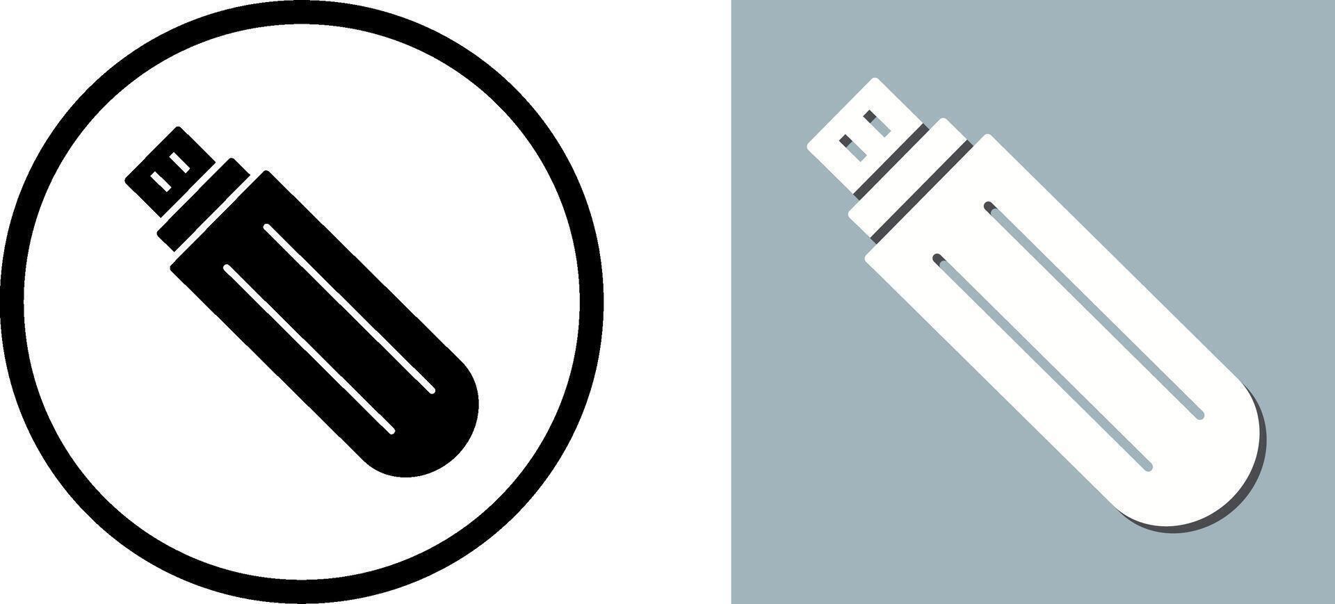 Unique USB Drive Icon Design vector