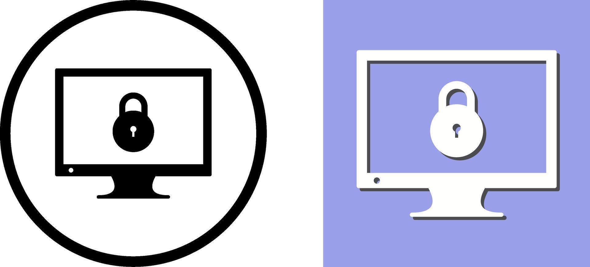 Unique Closed Access Icon Design vector