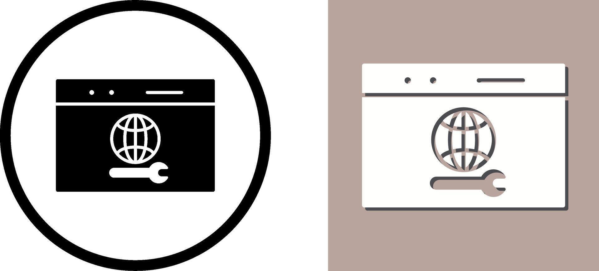 Unique Web Support Icon Design vector