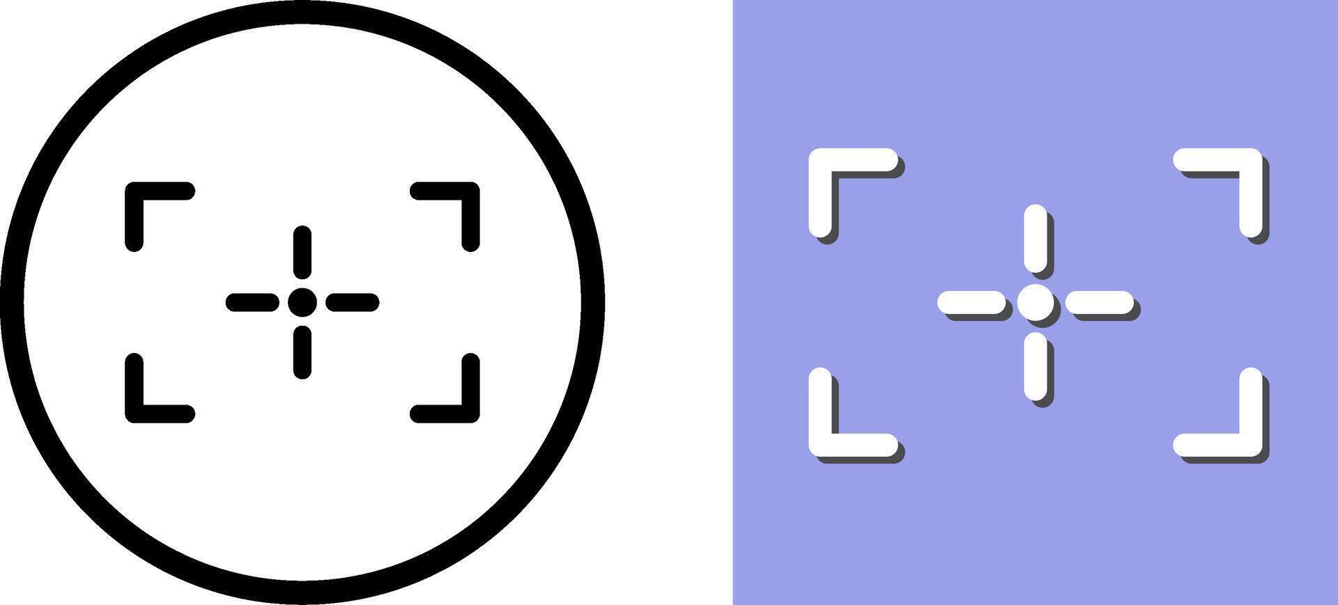 Unique Focus Icon Design vector