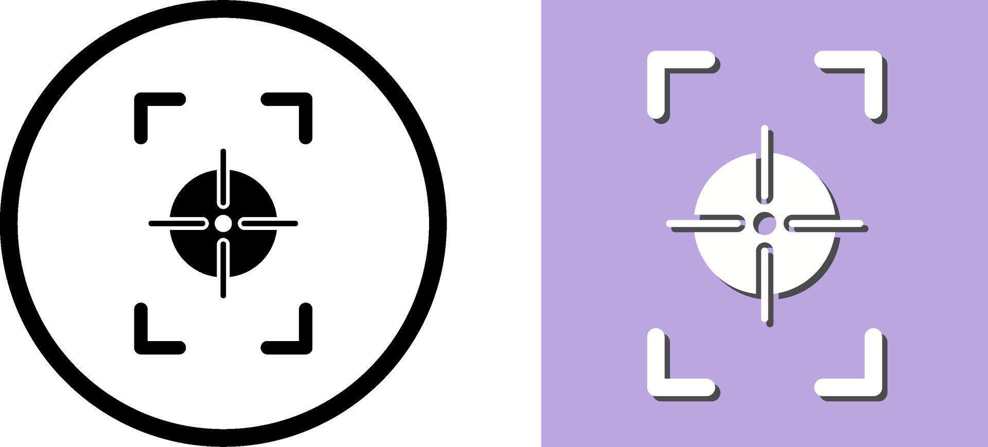 Unique Focus Vertical Icon Design vector