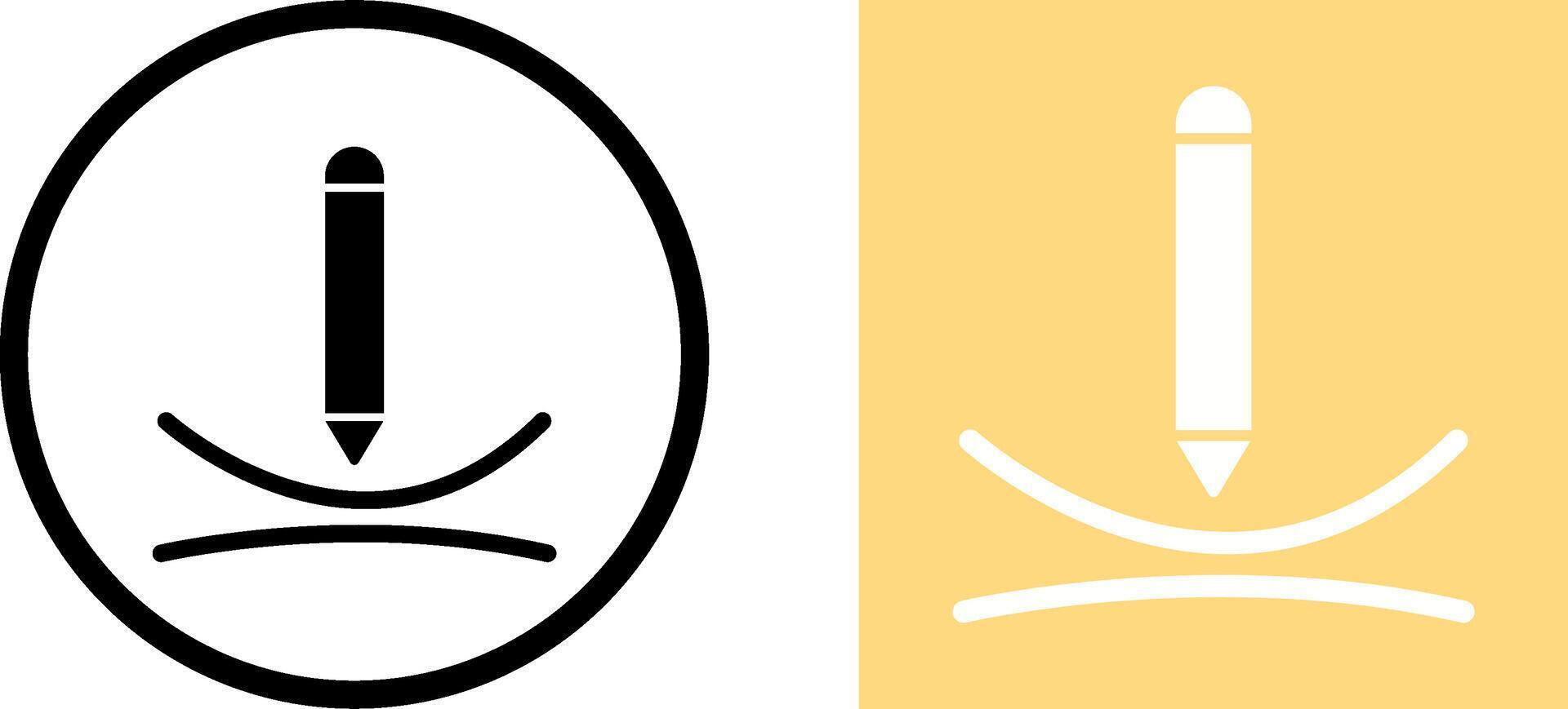 Draw Curve Icon Design vector