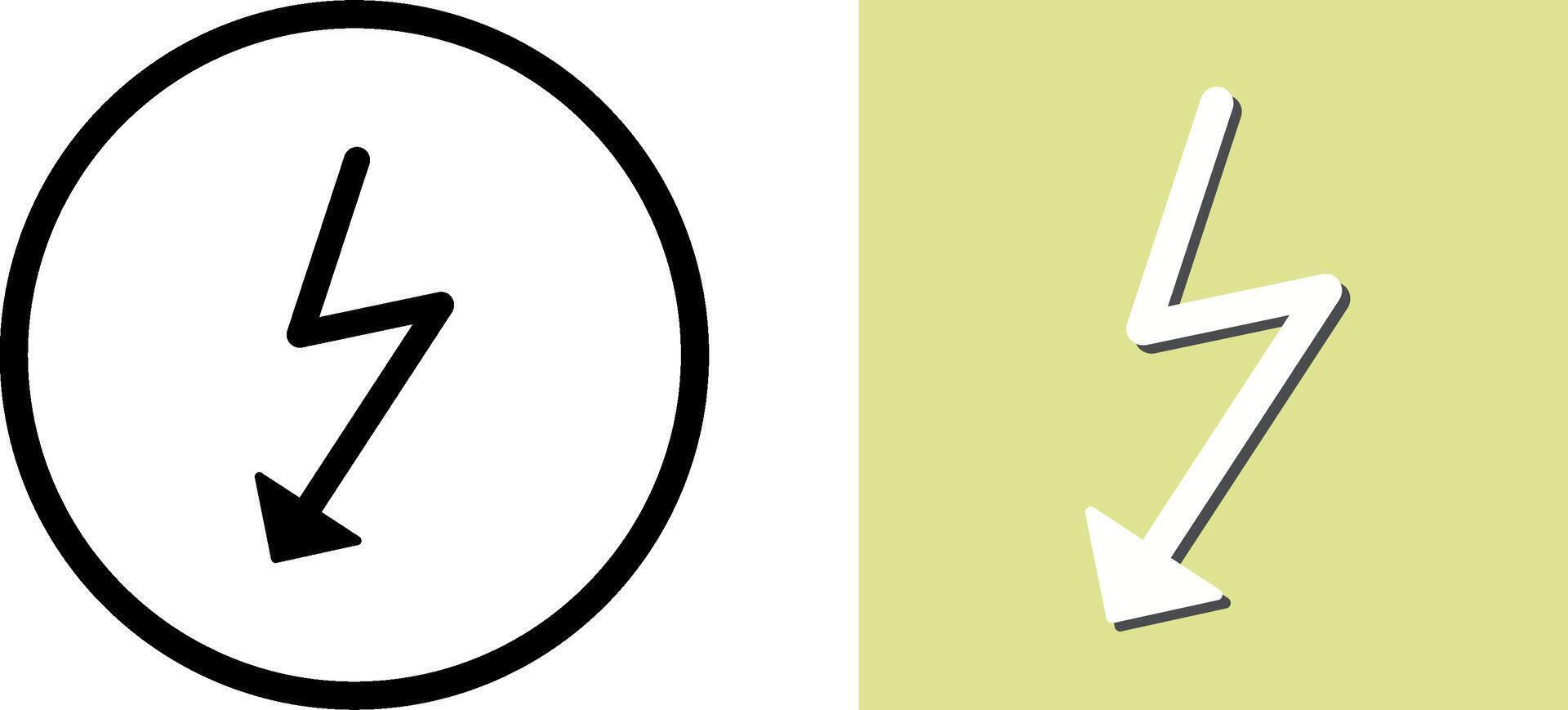 Unique Flash Icon Design vector
