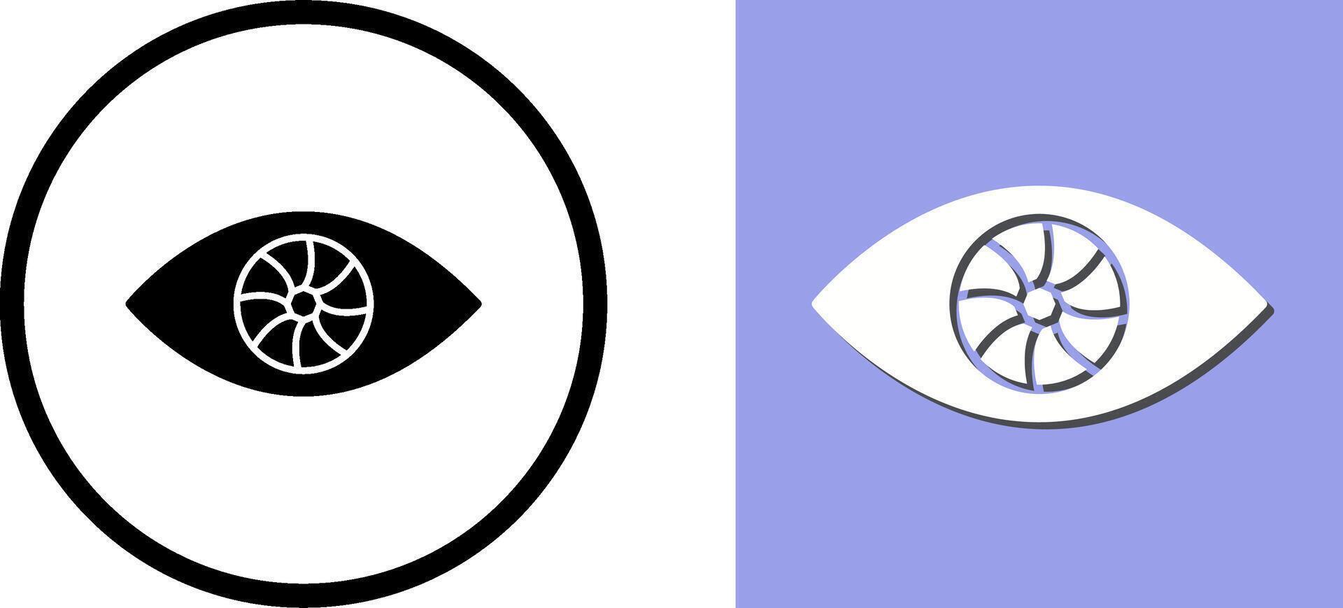 Unique Eye Icon Design vector