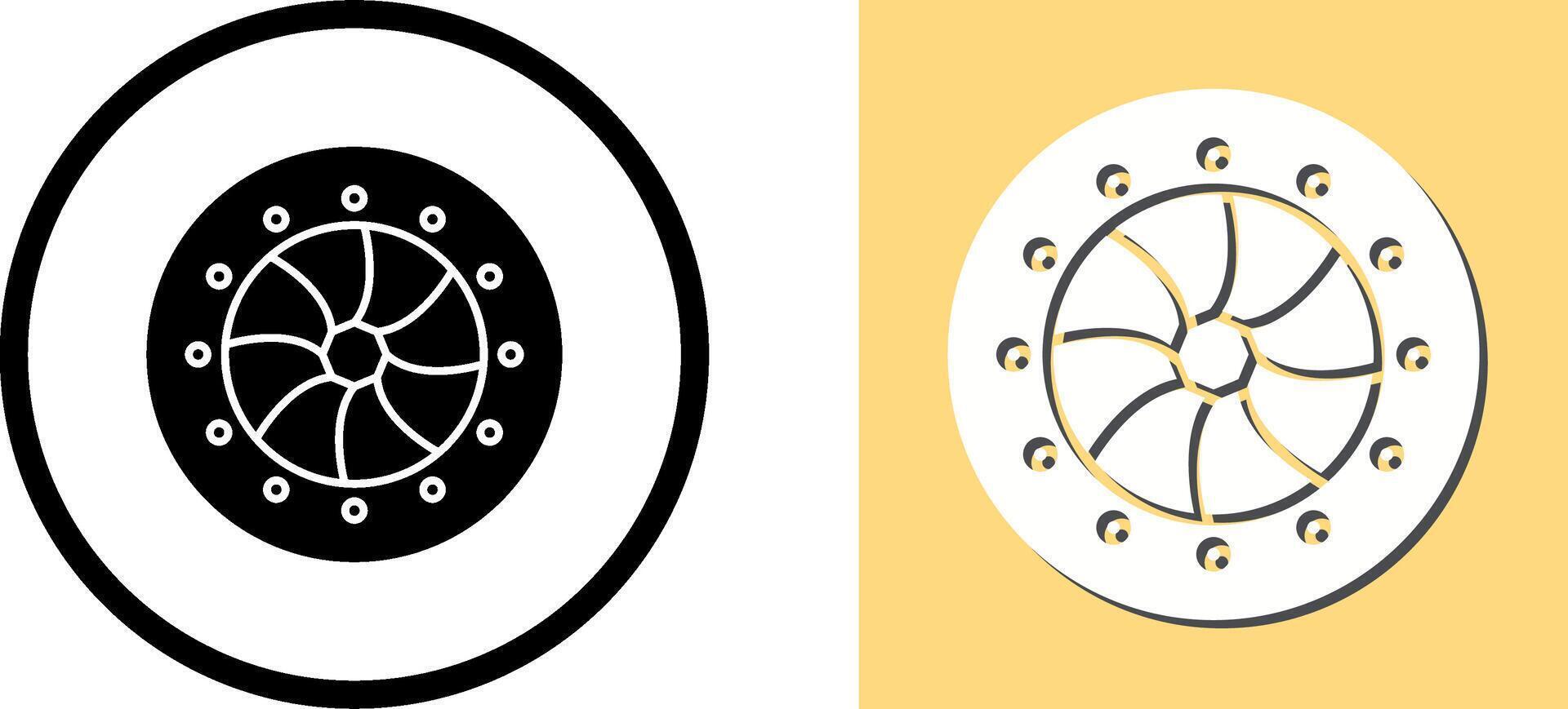 Unique Optical Diaphram Icon Design vector