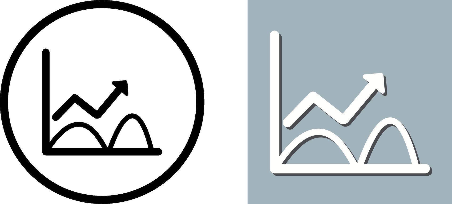Trend in Graph Icon Design vector