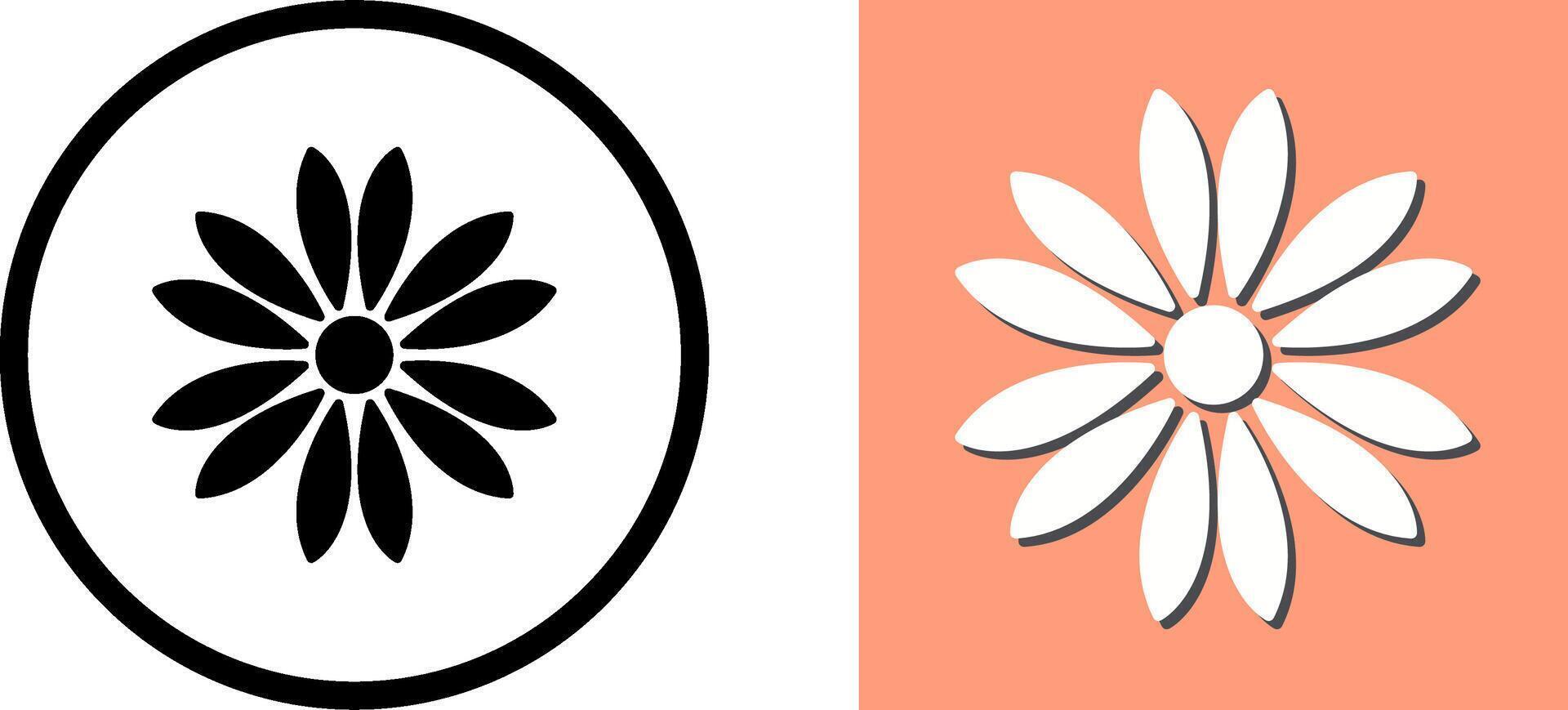Unique Flower Icon Design vector