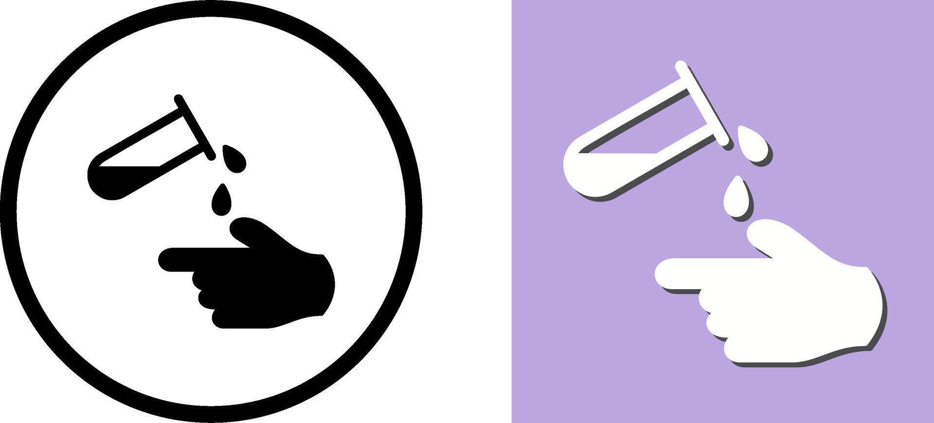 Corrosive Hazard Icon Design vector