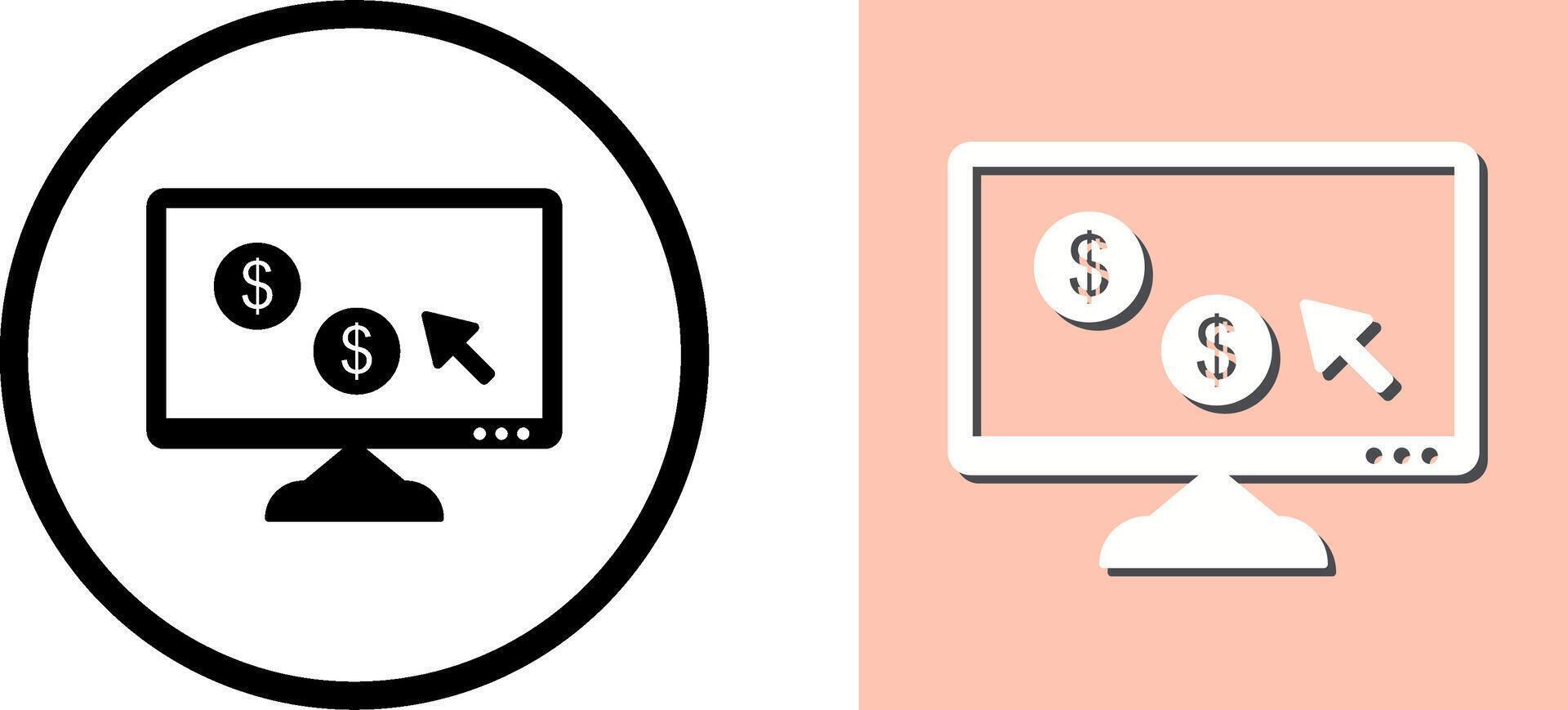 Unique Pay Per Click Icon Design vector