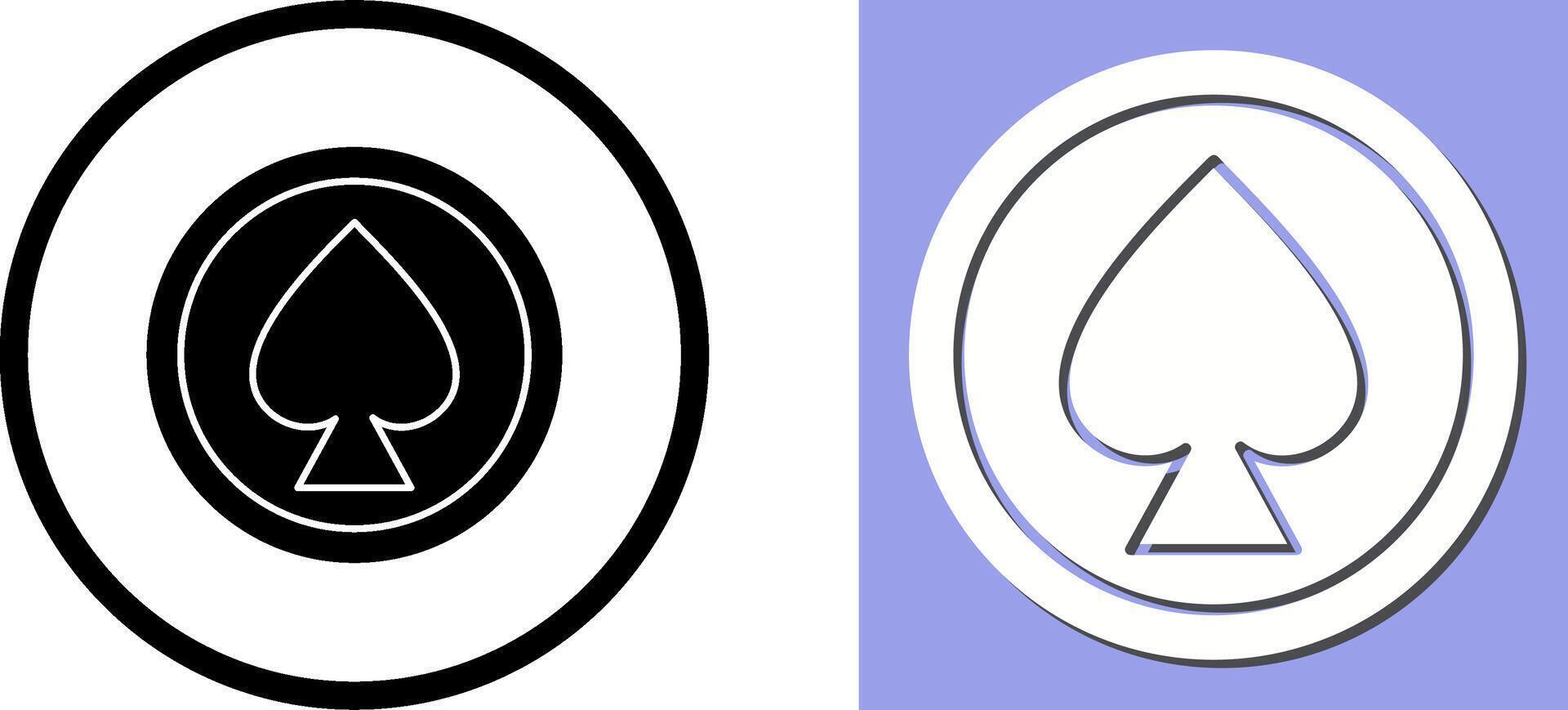 Unique Spade Icon Design vector