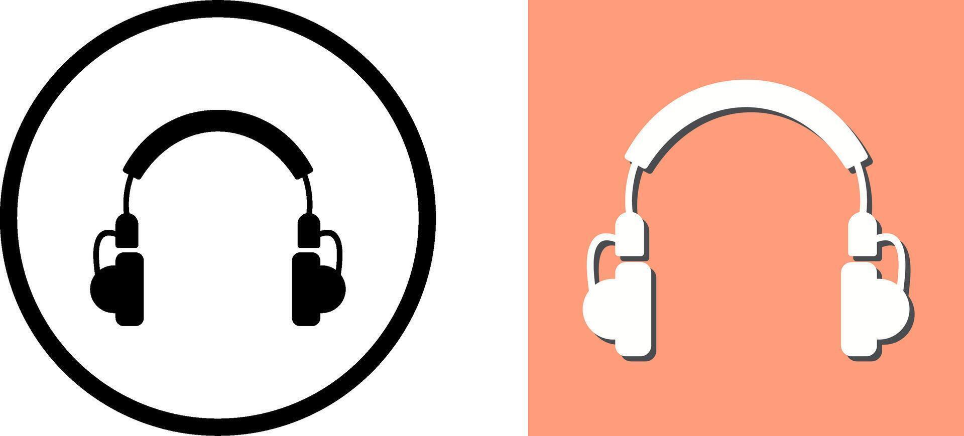 Unique Headphones Icon Design vector