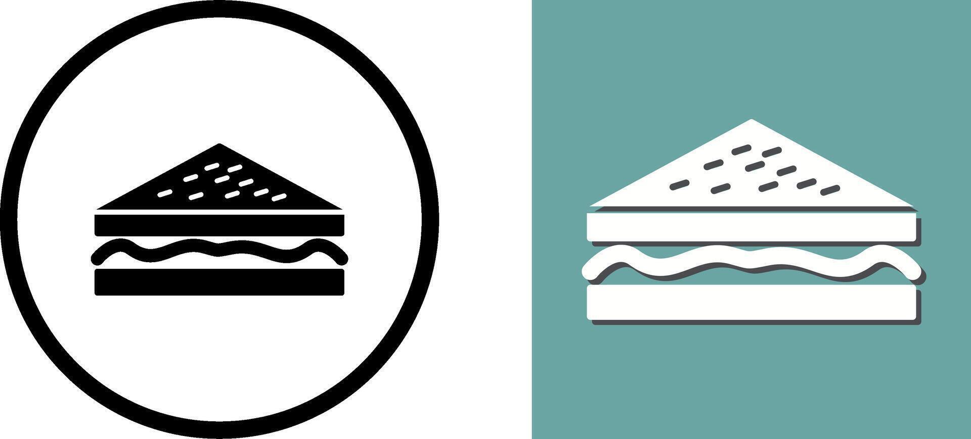 Unique Sandwich Icon Design vector