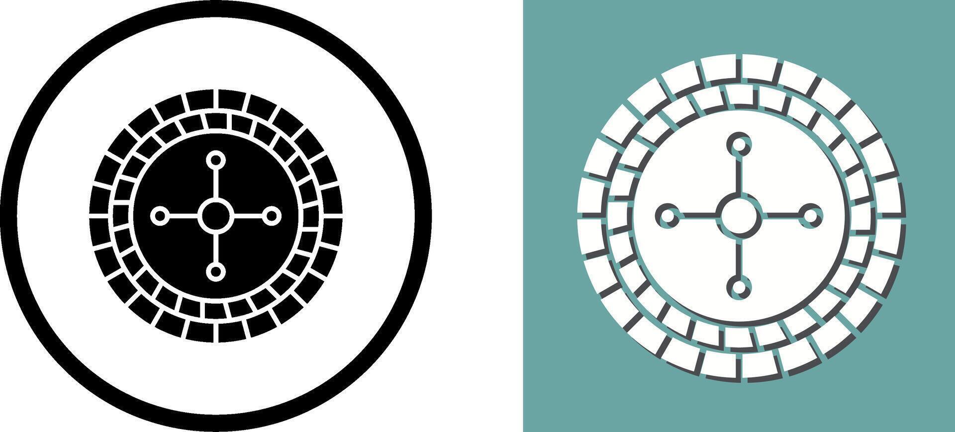 ruleta icono diseño vector