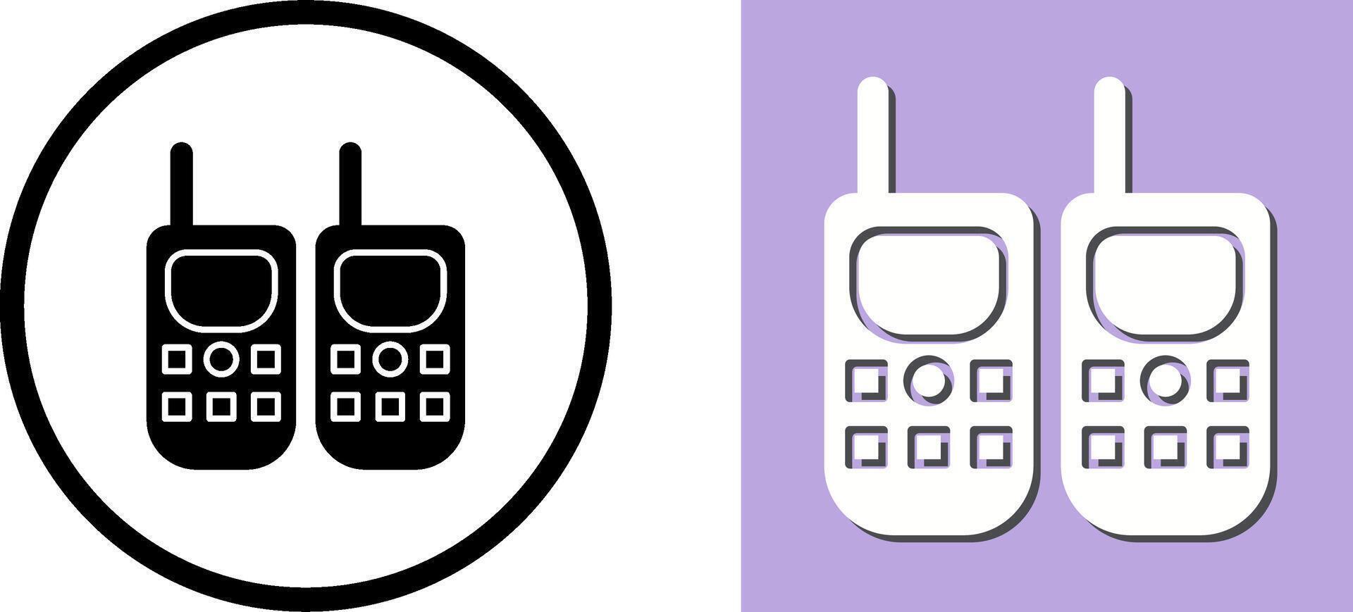 Walkie Talkie Icon Design vector