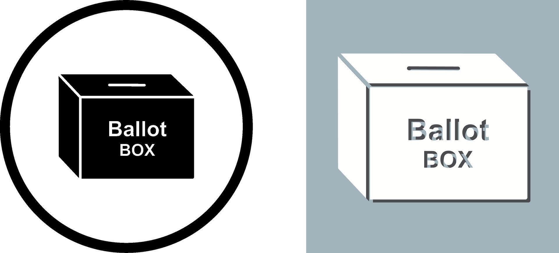 Ballot Box Icon Design vector