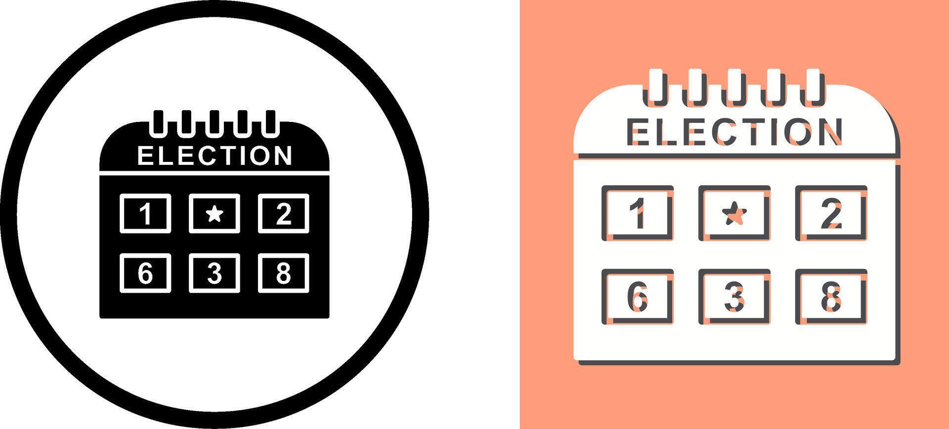 Election Day Icon Design vector