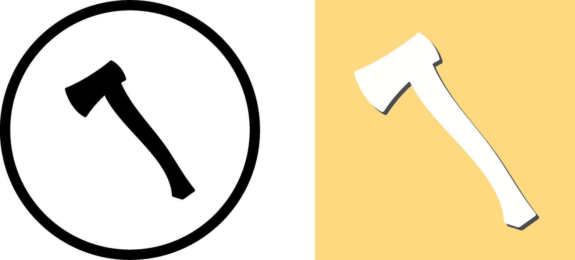 Wood Cutter Icon Design vector