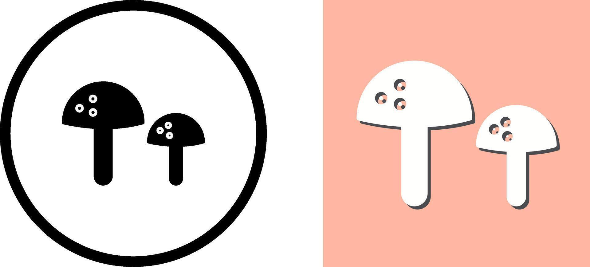 Mushrooms Icon Design vector