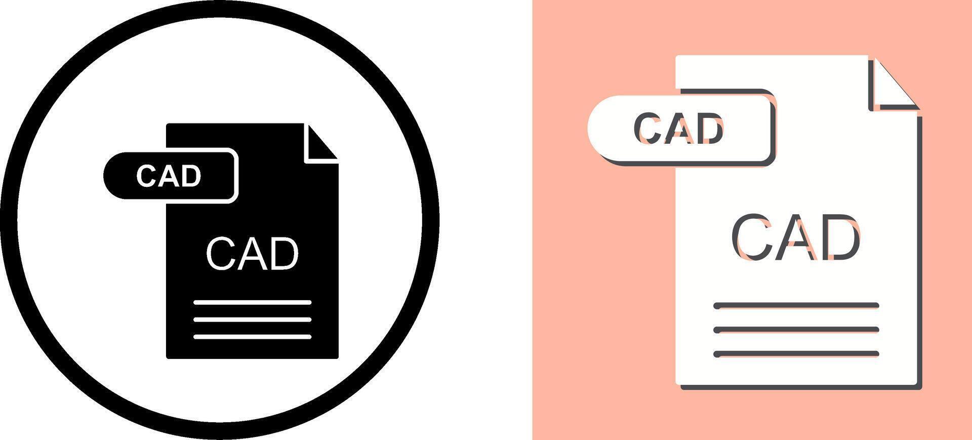 CAD Icon Design vector