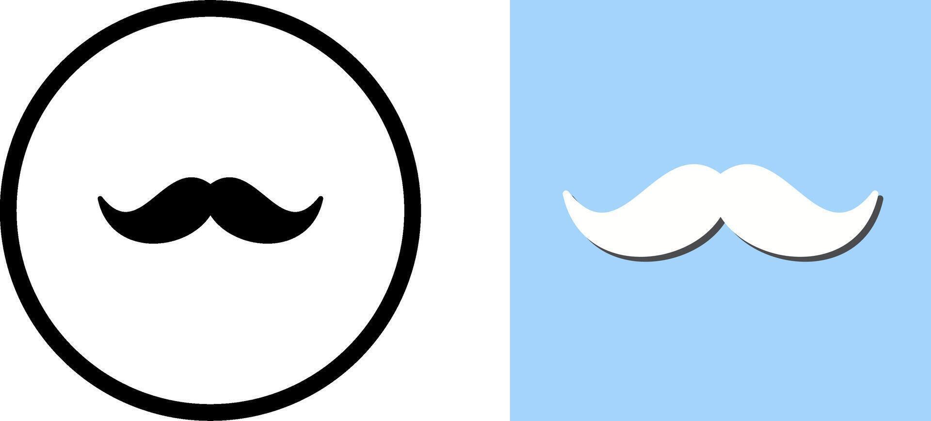 Moustache Icon Design vector