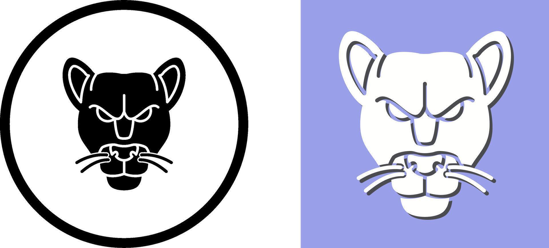 Black Panther Icon Design vector
