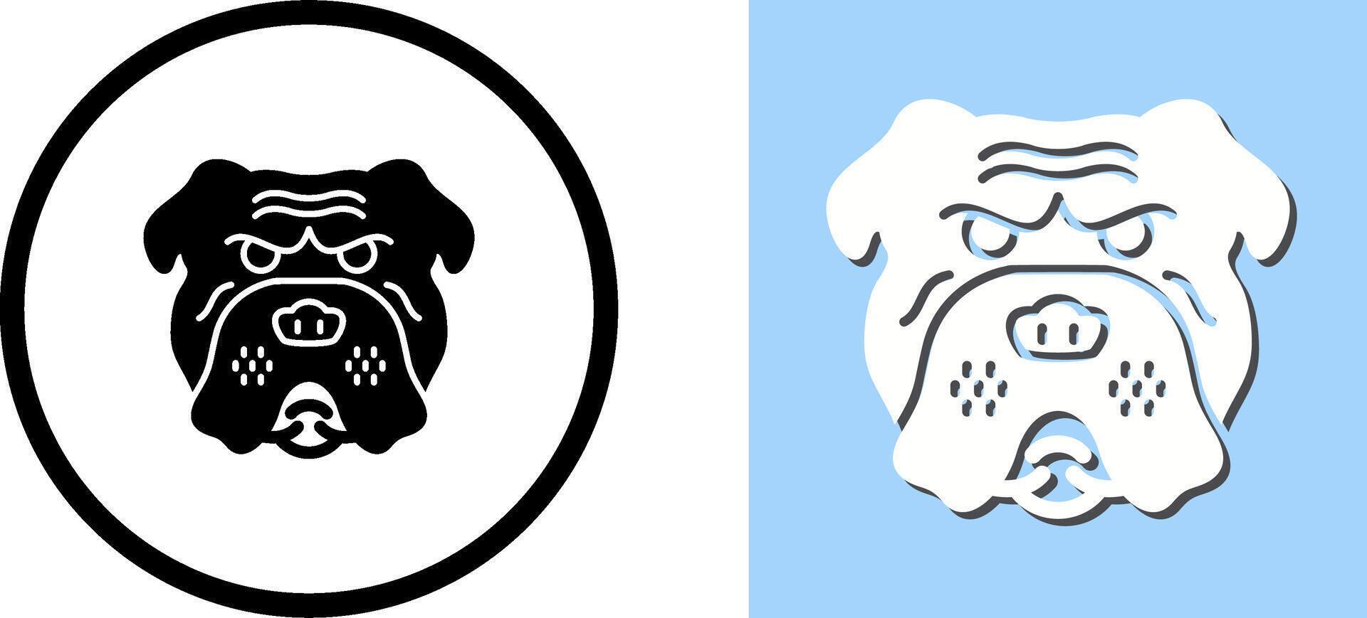 Bulldog Icon Design vector