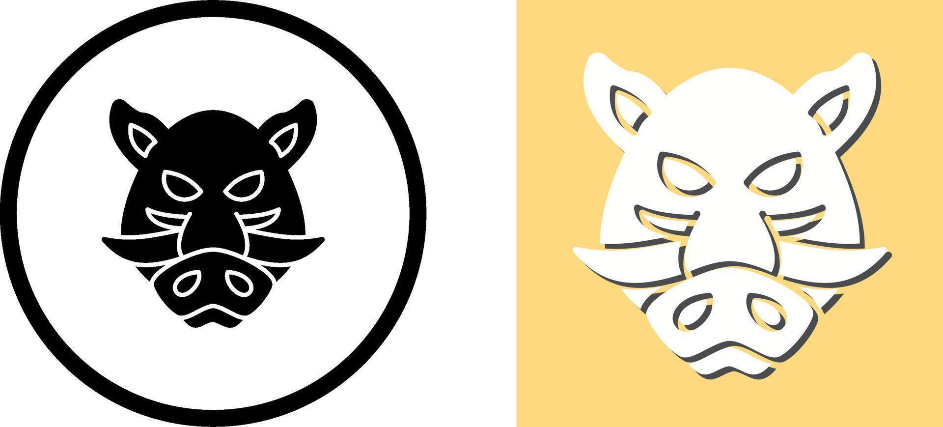 Boar Icon Design vector