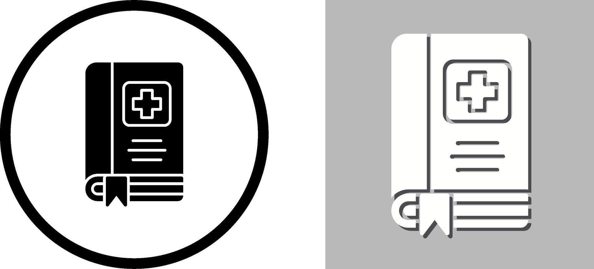 Medical Book Icon Design vector