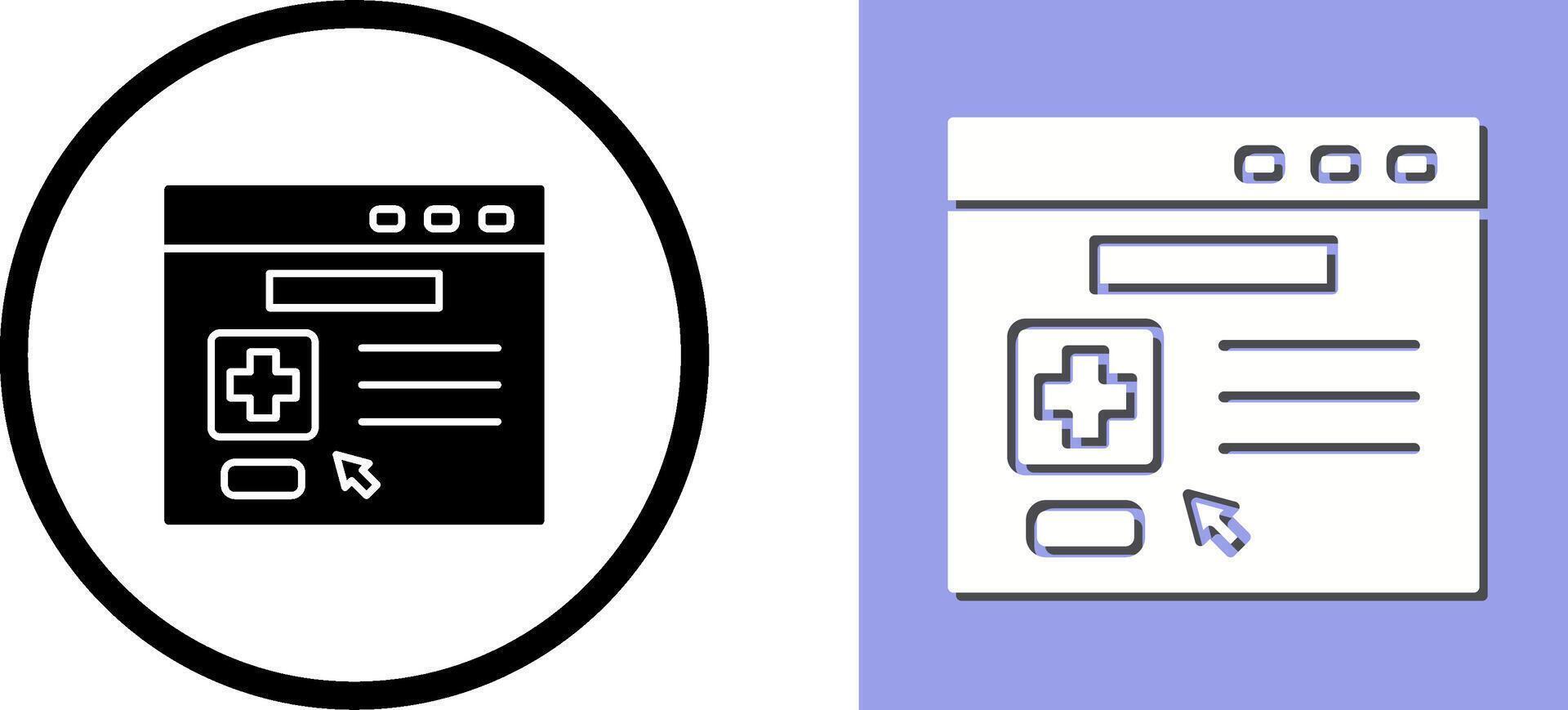 Browser Icon Design vector