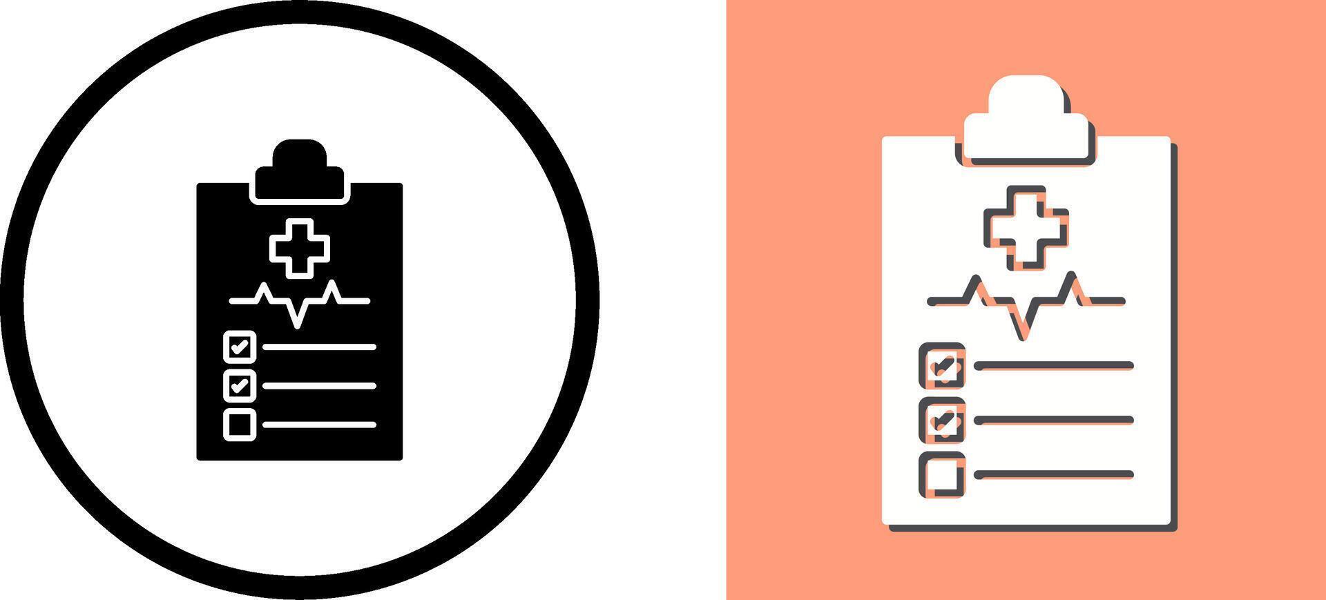 Medical History Icon Design vector